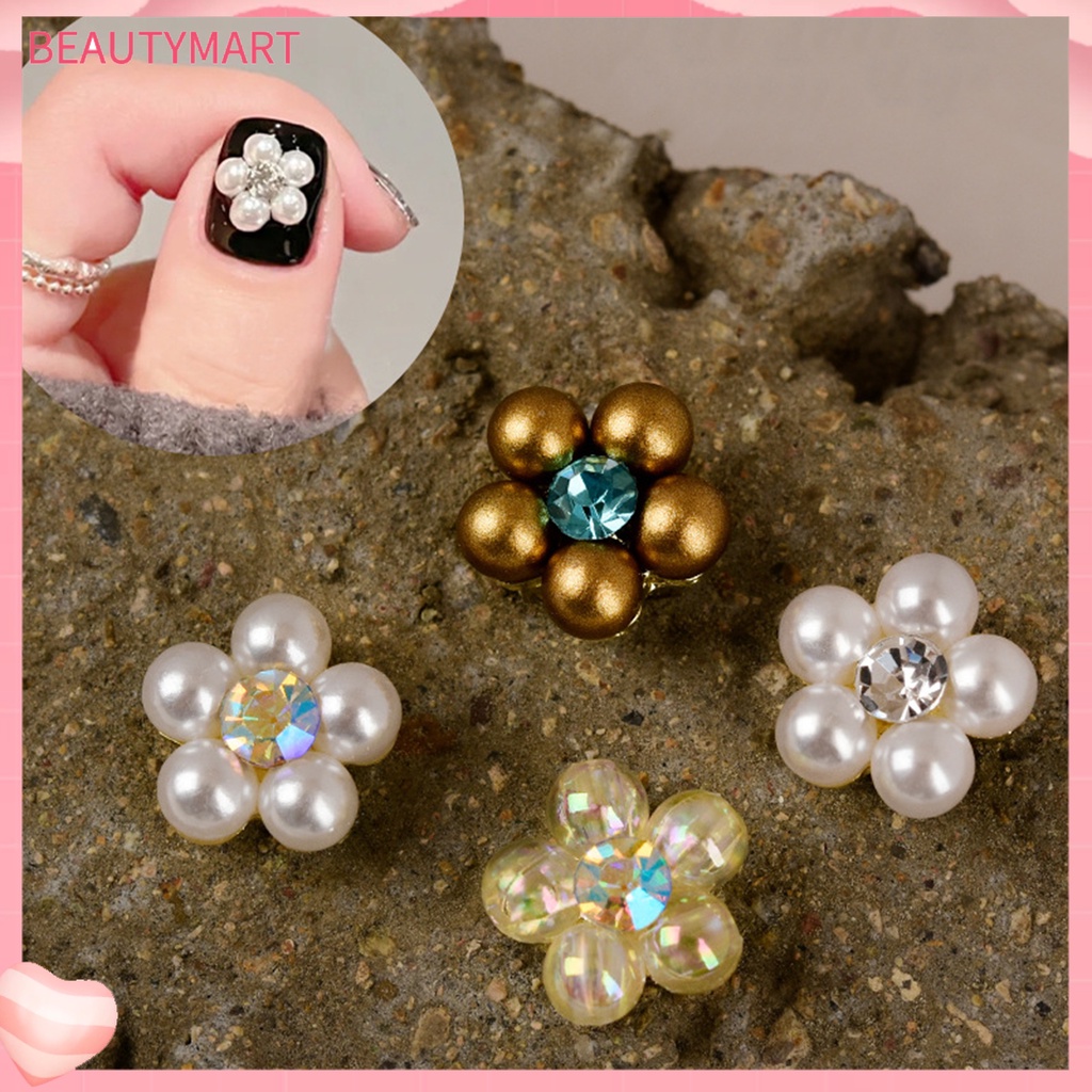 Set 5 Phụ Kiện Trang Trí Móng Tay 3D Bằng Hợp Kim Chống Rỉ Sét Cho Nữ