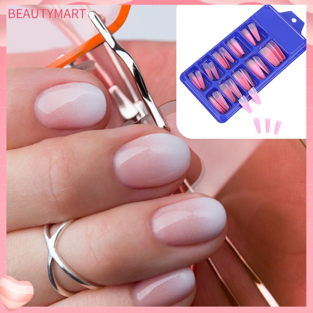 Hộp 50 Miếng Dán Móng Tay Bằng Nhựa ABS Chống Mài Mòn