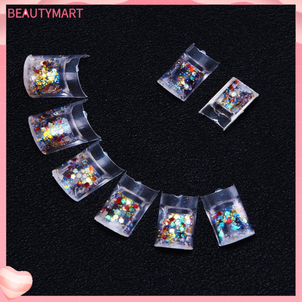 1 Bộ Móng Tay Giả Bằng Nhựa ABS Trong Suốt Dùng Trang Trí Móng Tay