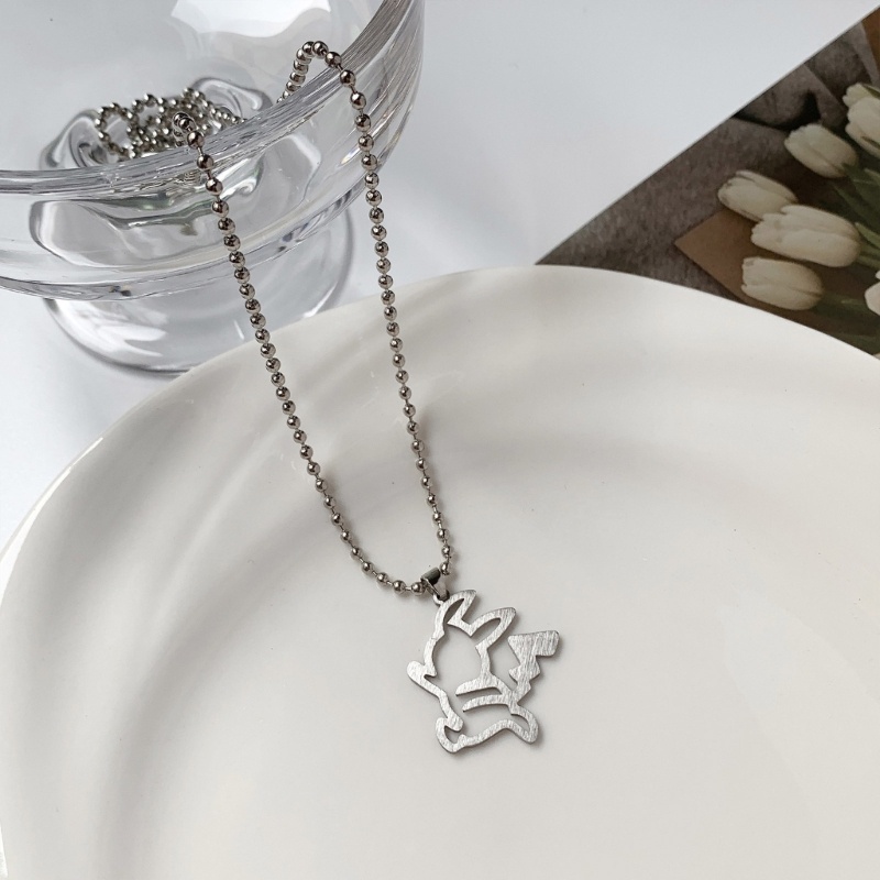 Dây Chuyền Mặt Hình Gấu Phi Hành Gia Hoạt Hình Phong Cách Hip hop Âu Mỹ Thời Trang