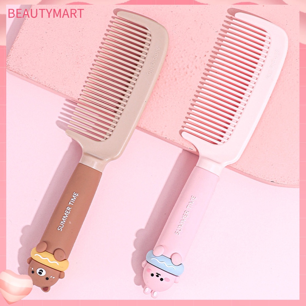 Lược Chải Tóc Dạng Nén Trọng Lượng Nhẹ Họa Tiết Hoạt Hình Dễ Thương Cho Nữ
