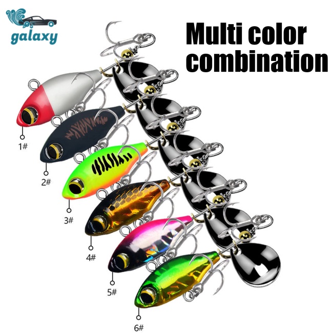 Galaxy Set 6 Mồi Giả Nhử Cá 14g Bằng Nhựa Gắn Kèm Móc Câu