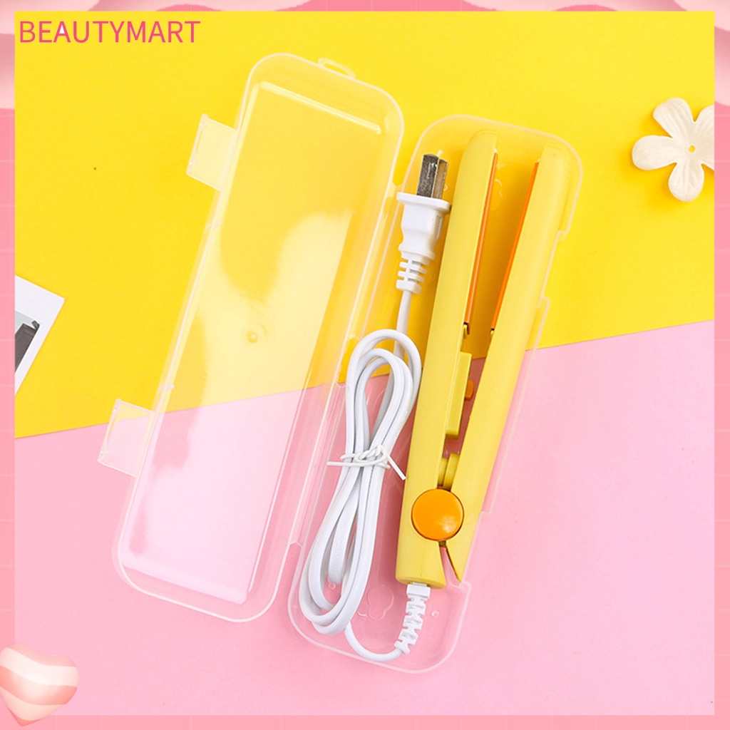 Máy Duỗi / Uốn / Duỗi Tóc Tráng Men Mini Nhanh Chóng Dễ Sử Dụng