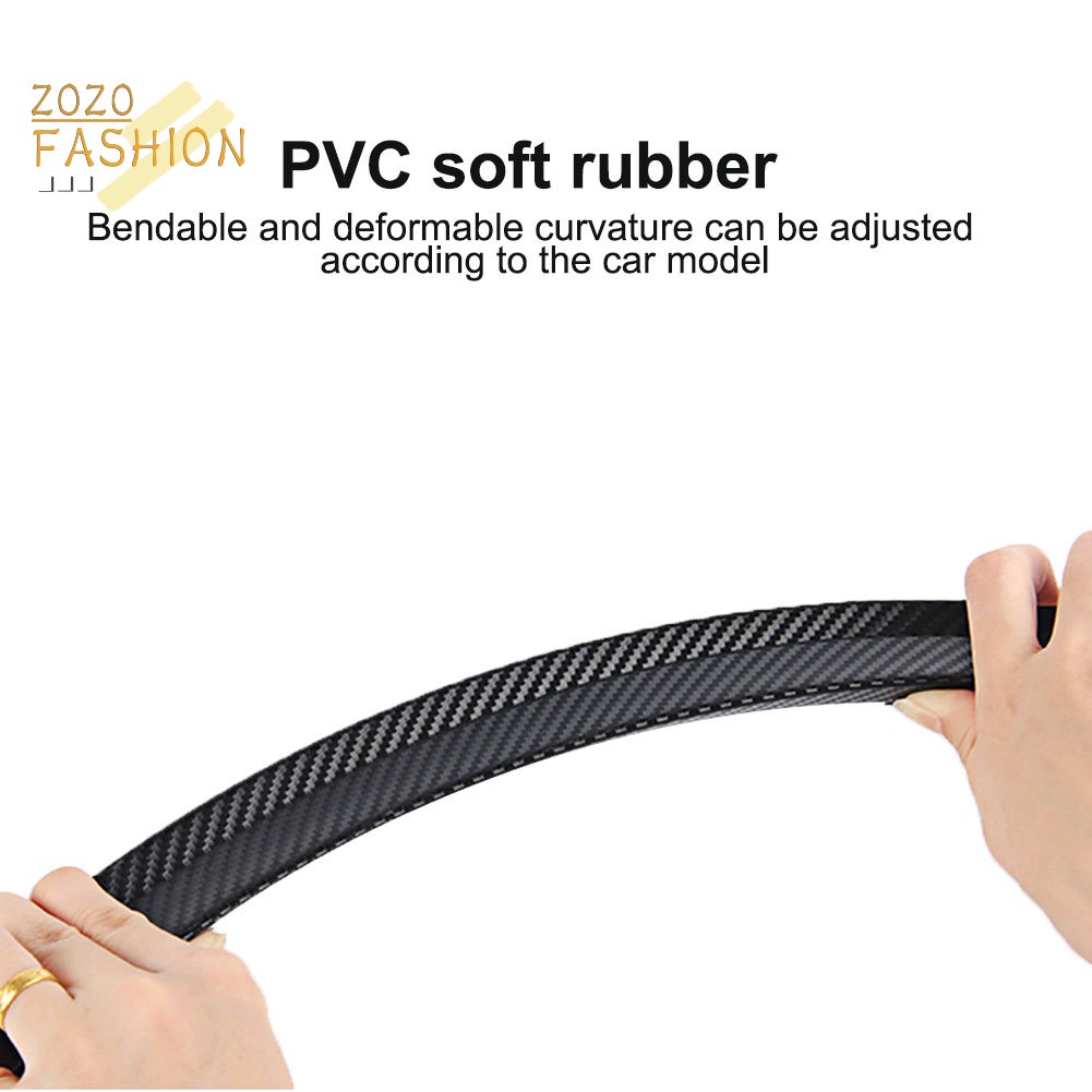 FENDER Set 2 Dải Dán Sợi Carbon 42cm Trang Trí Bánh Xe Hơi