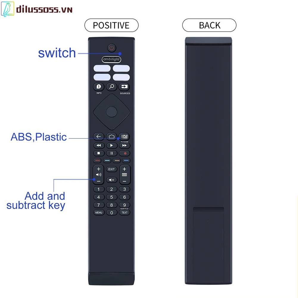 Điều Khiển Từ Xa BRC Cho TV0984501 Cho Philips Ambilight 4K Ultra UHD HDR OLED
