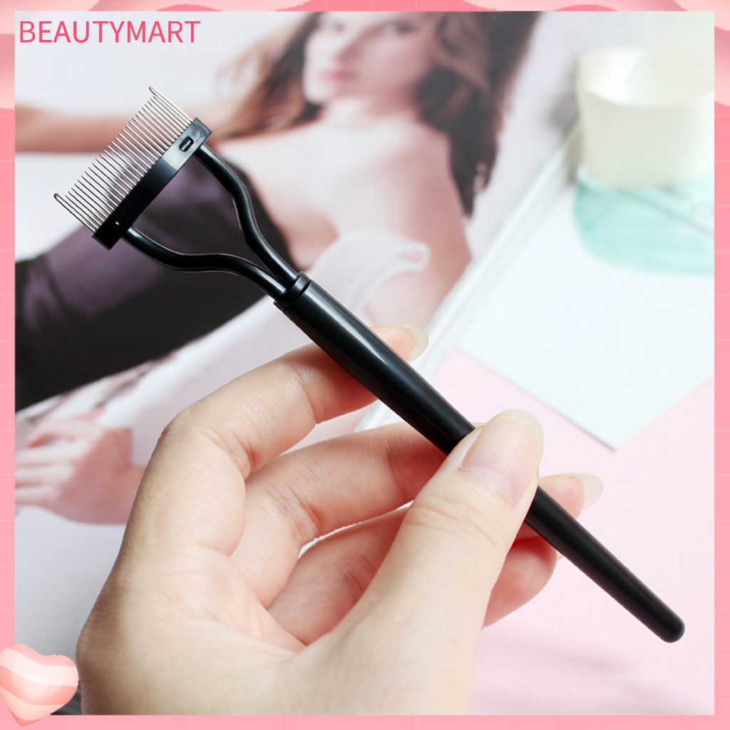 [beautymart] Cọ Chuốt Lông Mi Tay Cầm Dài Dễ Lau Chùi Với Vỏ Đựng Chống Bụi Có Thể Gập Lại Và Tách Lông Mi