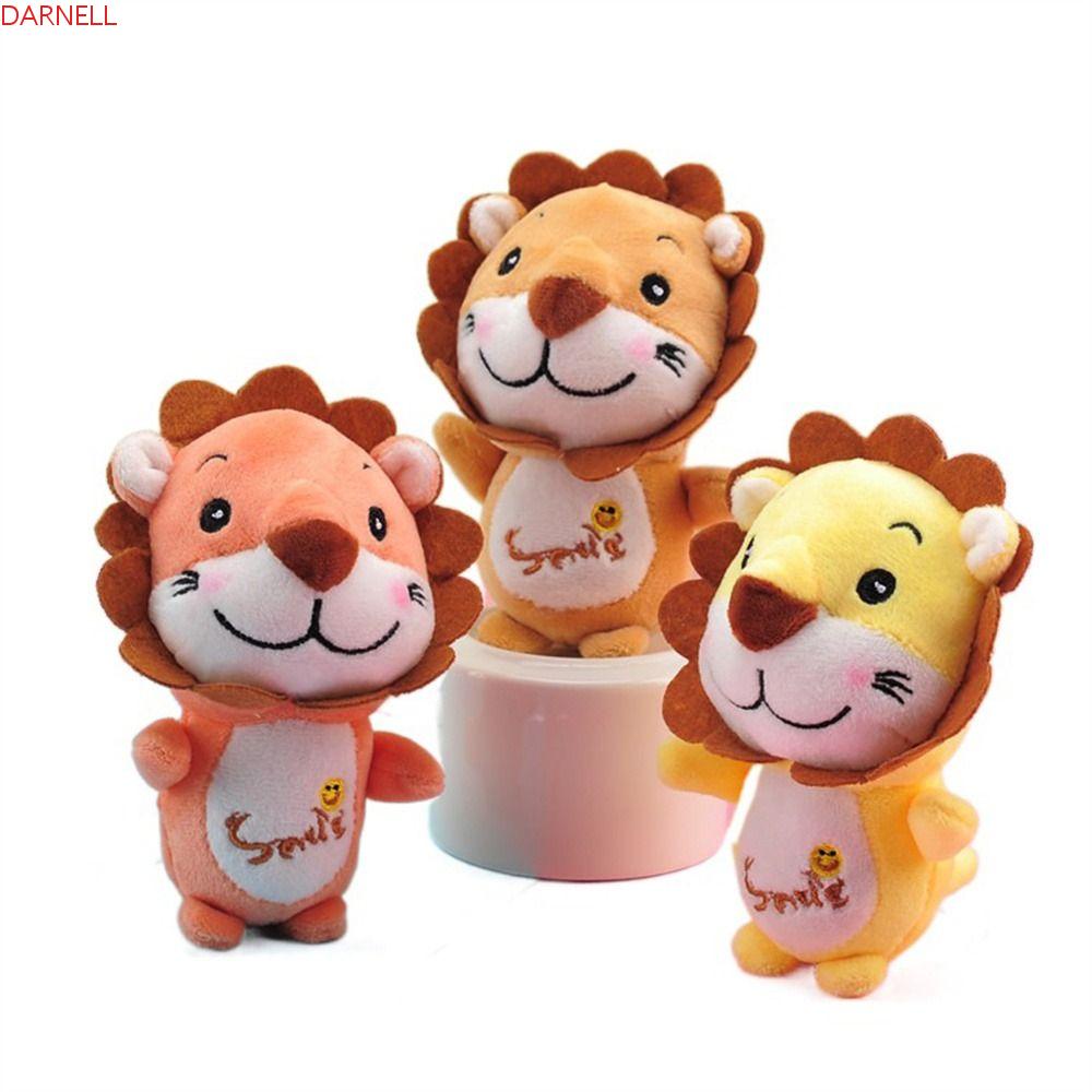 DARNELL Móc Khóa Hình Sư Tử Nhồi Bông Đáng Yêu