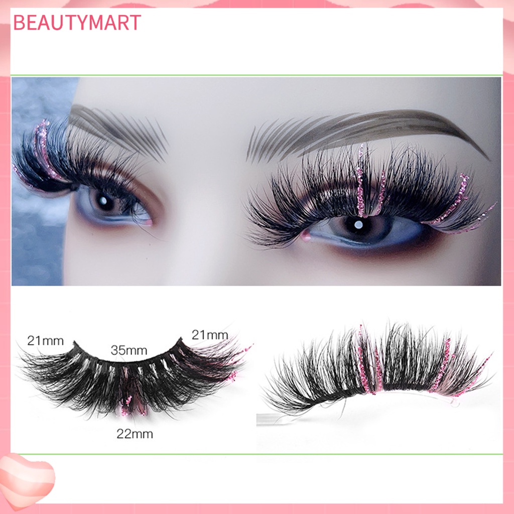 1 Cặp Lông Mi Giả Hiệu Ứng 3D Mềm Nhẹ Nhỏ Gọn 25mm Trang Điểm Dự Tiệc