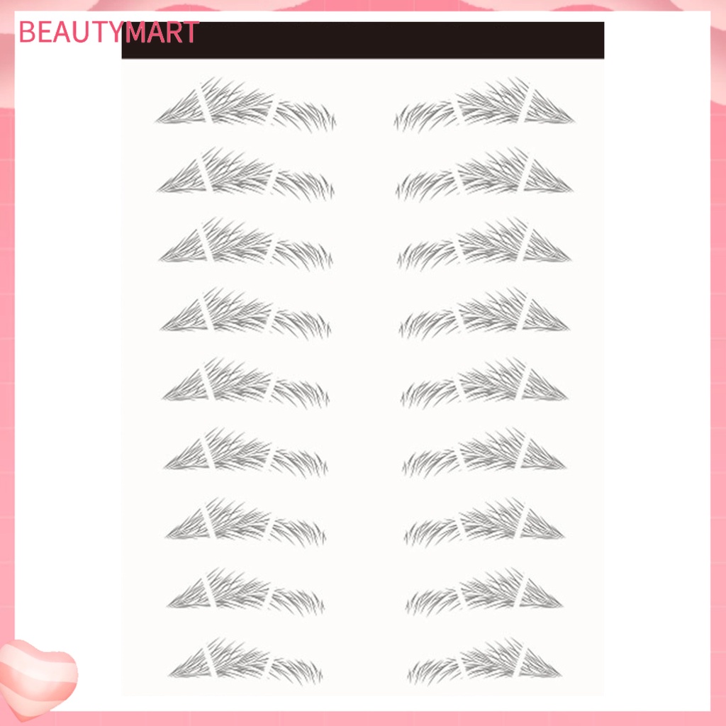 1 Tờ Miếng Dán Tạo Kiểu Lông Mày 3D Tự Nhiên Kháng Nước Lâu Trôi Cho Nữ