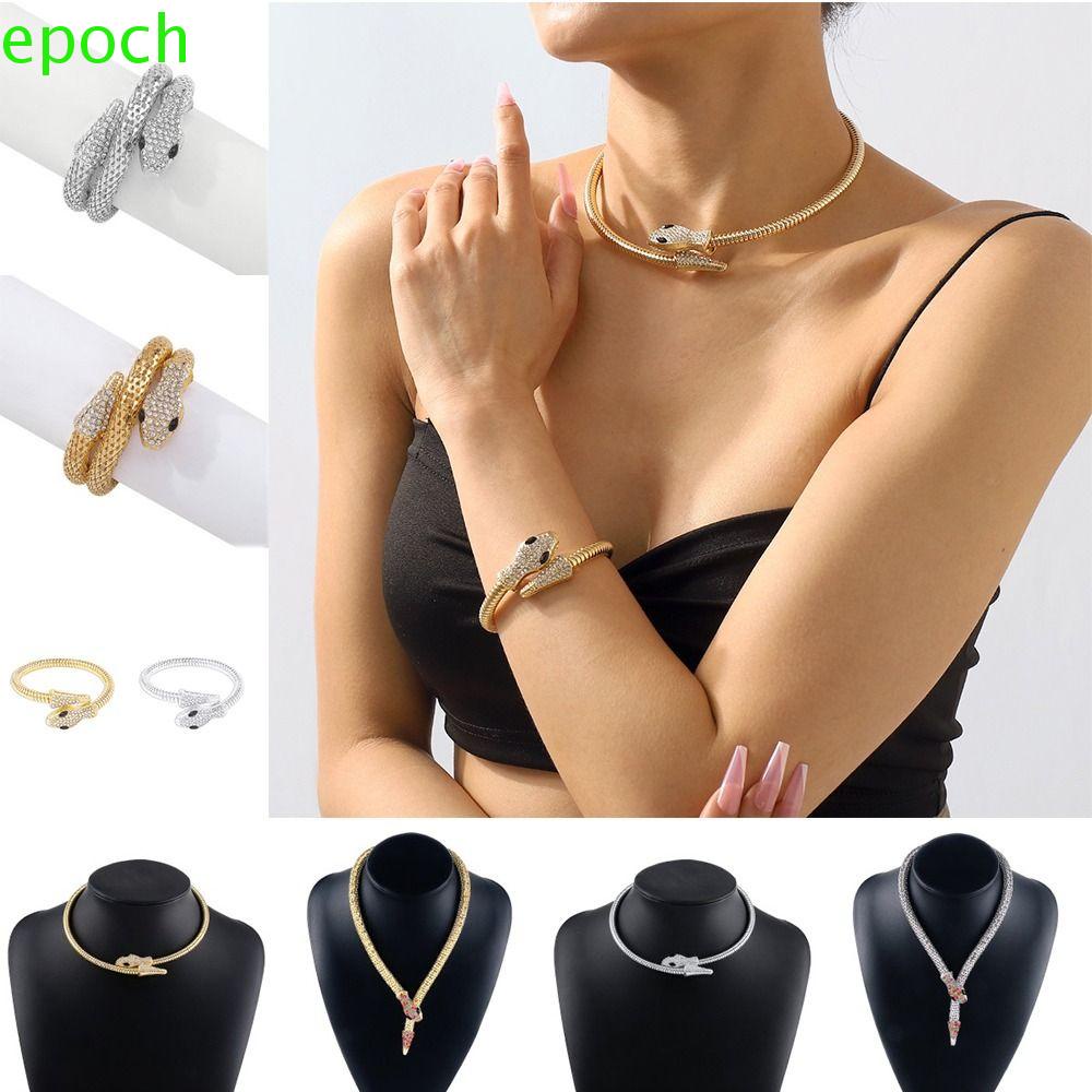 Epoch Vòng Cổ Rắn Bằng Hợp Kim Phong Cách Hip Hop Hàn Quốc Thời Trang Cho Cặp Đôi