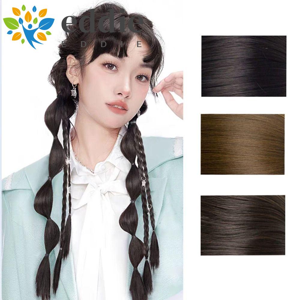 Tóc Giả 26EDIE Màu Nâu / Đen Bằng Sợi Chịu Nhiệt Thời Trang Cho Nữ