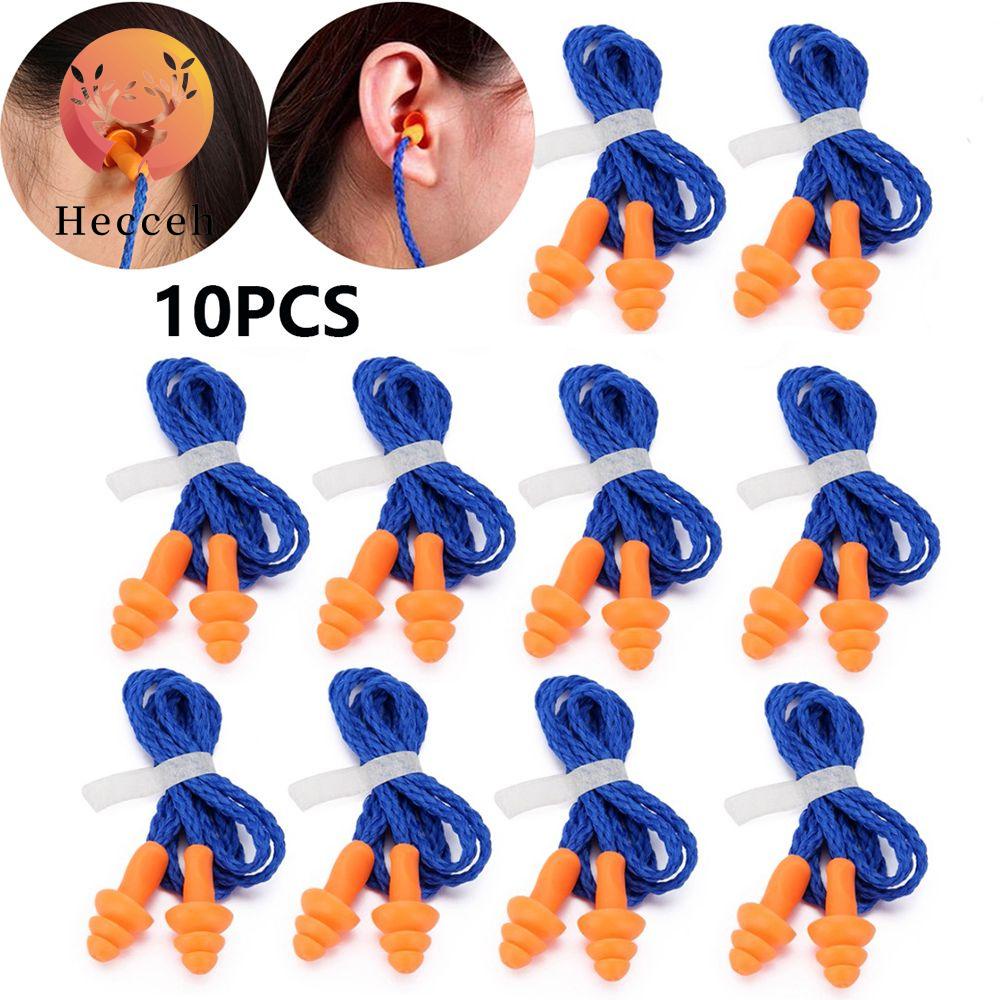 HECCEH Bộ 10 Nút Bịt Tai Chống Tiếng Ồn Bằng Silicone Mềm Hình Cây Thông Giáng