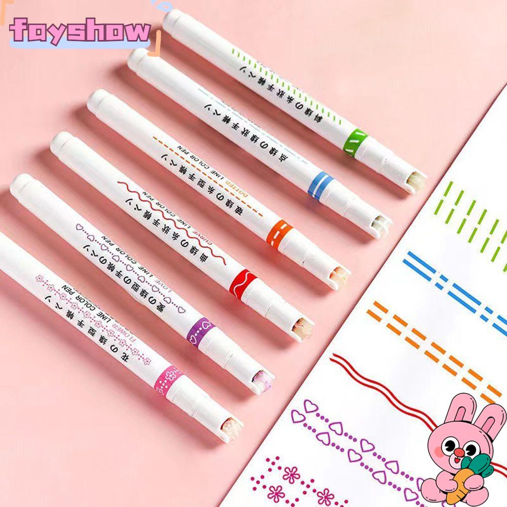 FAY Bút Bắt Sáng Dạng Cong Hình Bông Hoa Màu Sắc