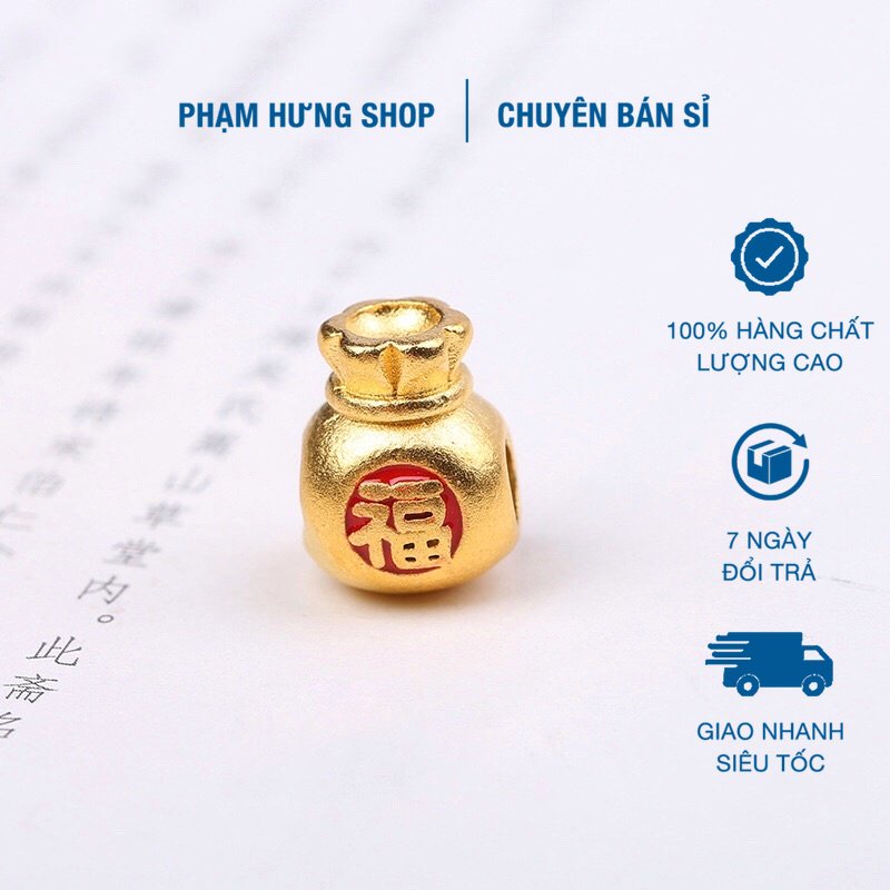 GIÁ SỈ  Charm túi tiền chữ đỏ - PL044 [Hàng loại 1 - SIÊU ĐẸP]