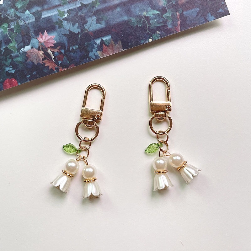Móc Khóa Hình Hoa Lily diy Đơn Giản Tinh Tế