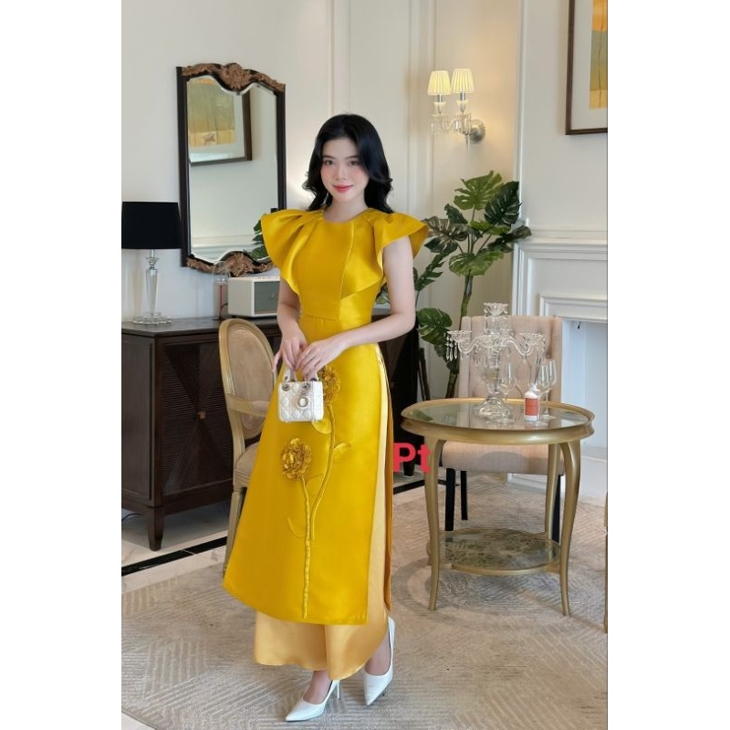 🌷Áo dài tapta lụa sang xịn hịn thiết kế cao cấp ảnh thật 100% giá bán lẻ rẻ như buôn🌷