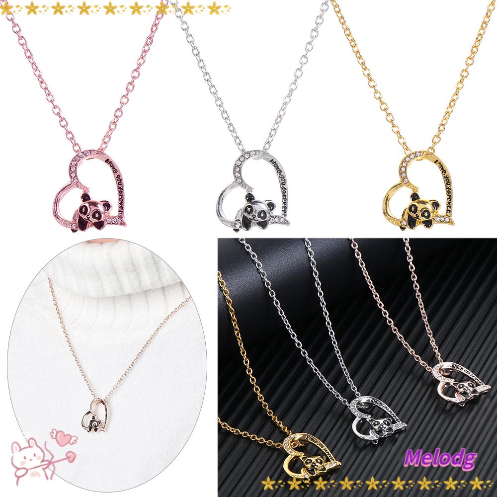 MELODG Vòng cổ Mặt Gấu Trúc Dễ Thương