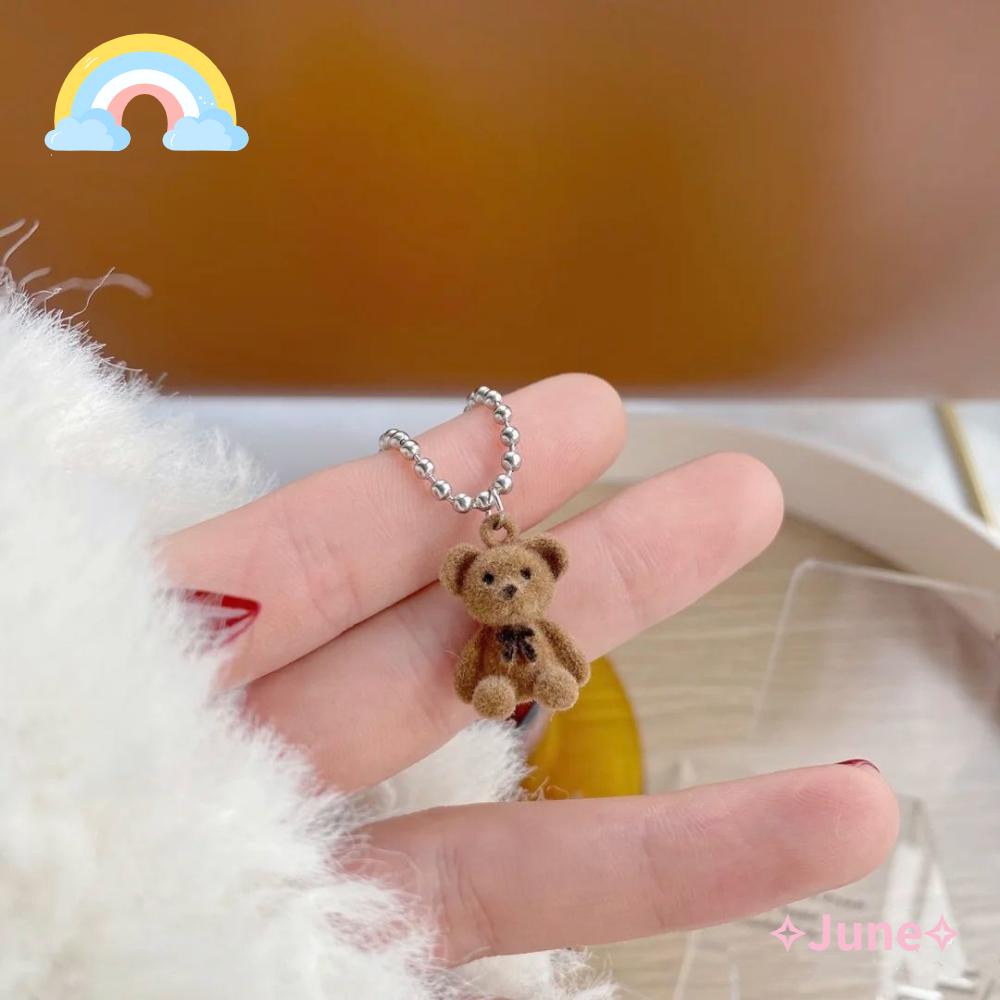 JUNE Vòng cổ Mặt Hình Cô Gái Dễ Thương