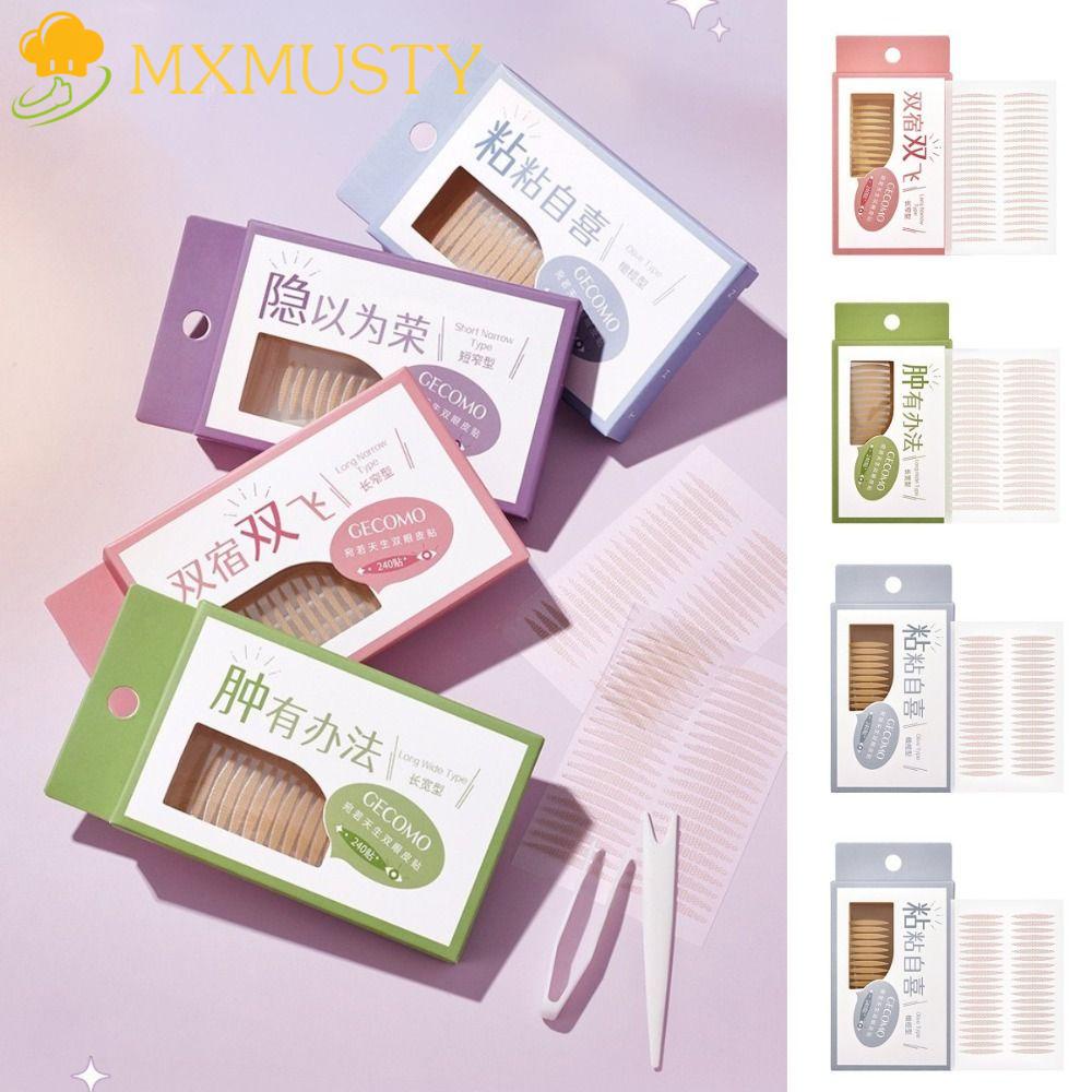 Bộ 240 Miếng Dán Kích Mí Tự Nhiên Chống Nước Dành Cho Nữ