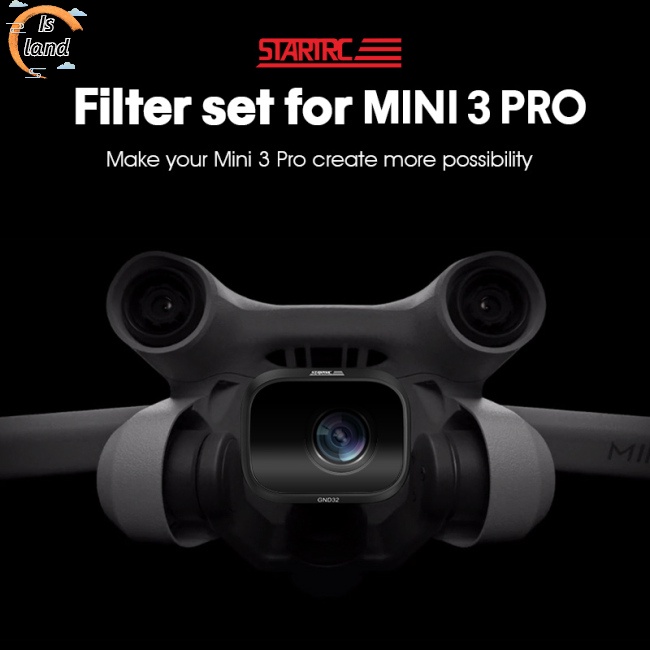 Kính Lọc Đơn Gnd32 Chống Thấm Nước Chống Dầu Tương Thích Máy Ảnh Drone Dji Mini 3 Pro