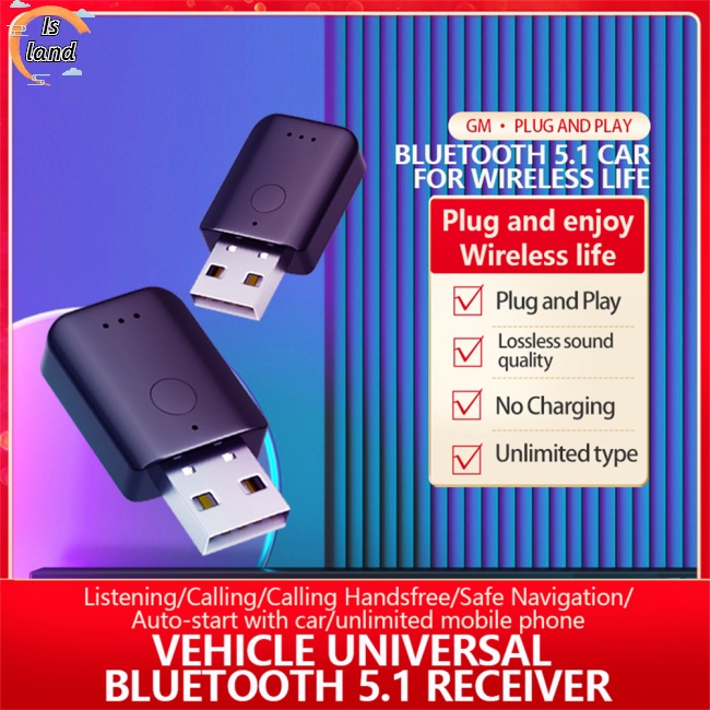 Usb Thu Phát Tín Hiệu Fm Bluetooth 5.1 Cho Xe Hơi Mp3
