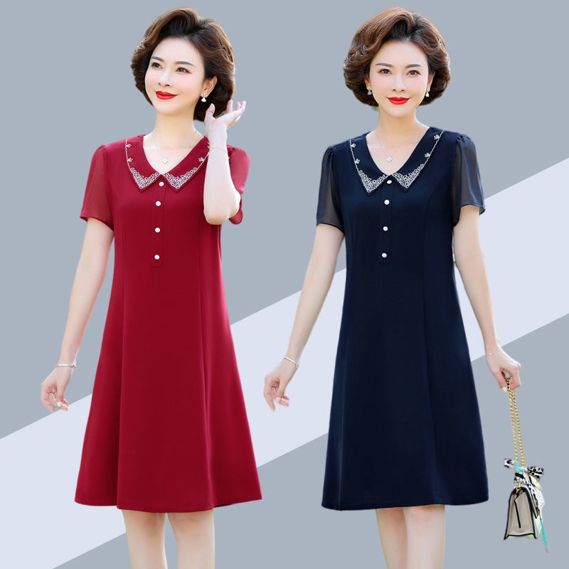 Đầm Chiffon Tay Ngắn Phong Cách Phương Tây Thời Trang Mùa Hè 2022 Mới Mẻ