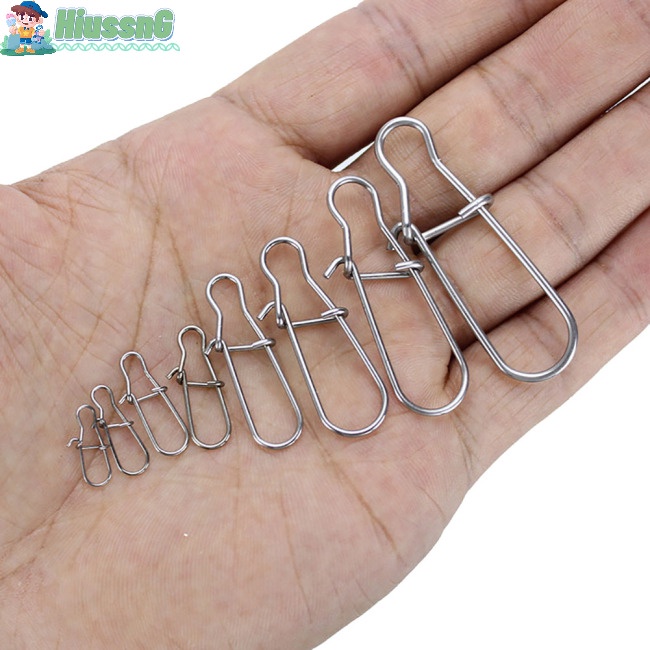 Bộ 100 Kẹp Câu Cá Số 0 Chuyên Dụng Chất Lượng Cao#-8# Kẹp Móc Câu Cá Bằng Thép Không Gỉ