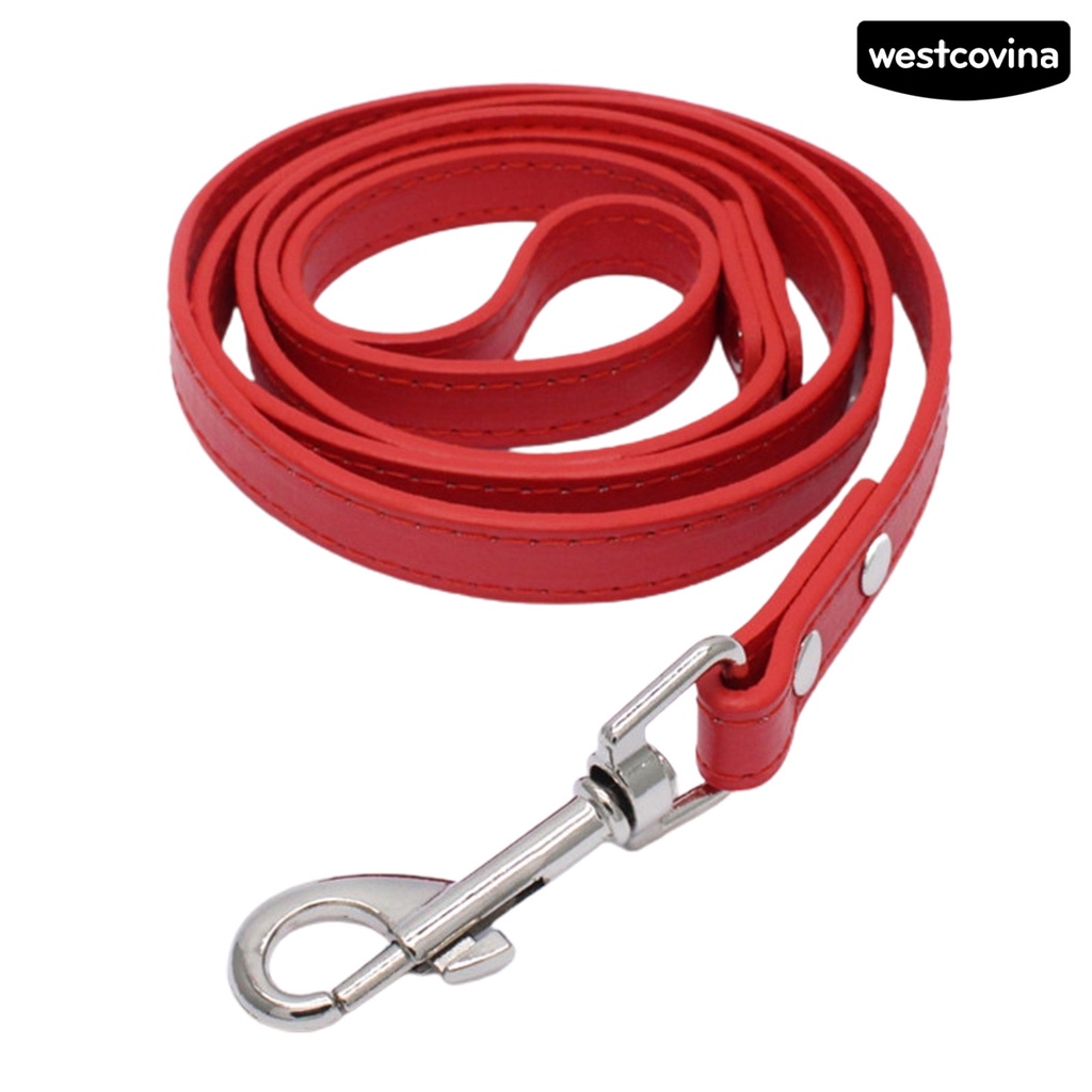 [COD]♞Dây Dắt Thú Cưng Đi Dạo Bằng Da Giả Chống Cắn Kích Thước Vừa