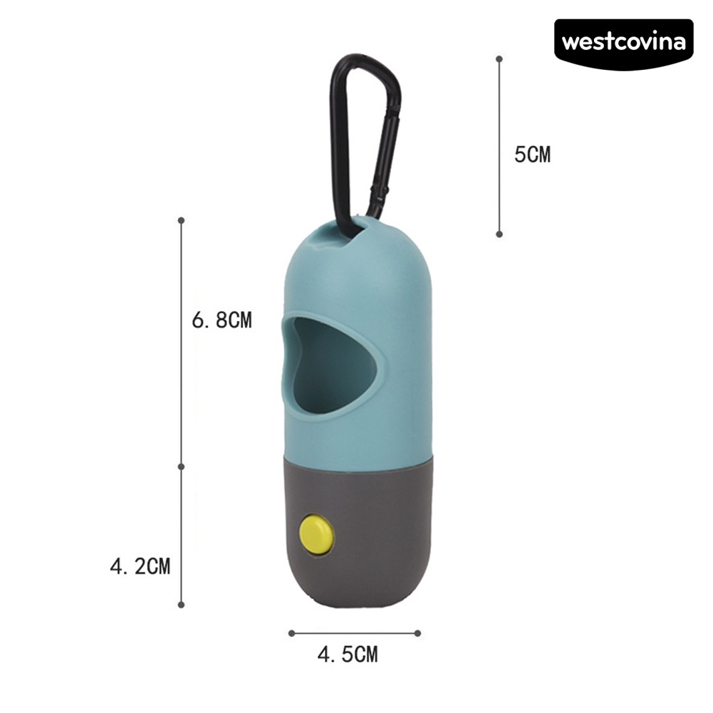 [COD]♞Hộp Đựng Chất Thải Thú Cưng Có Đèn LED Ốp