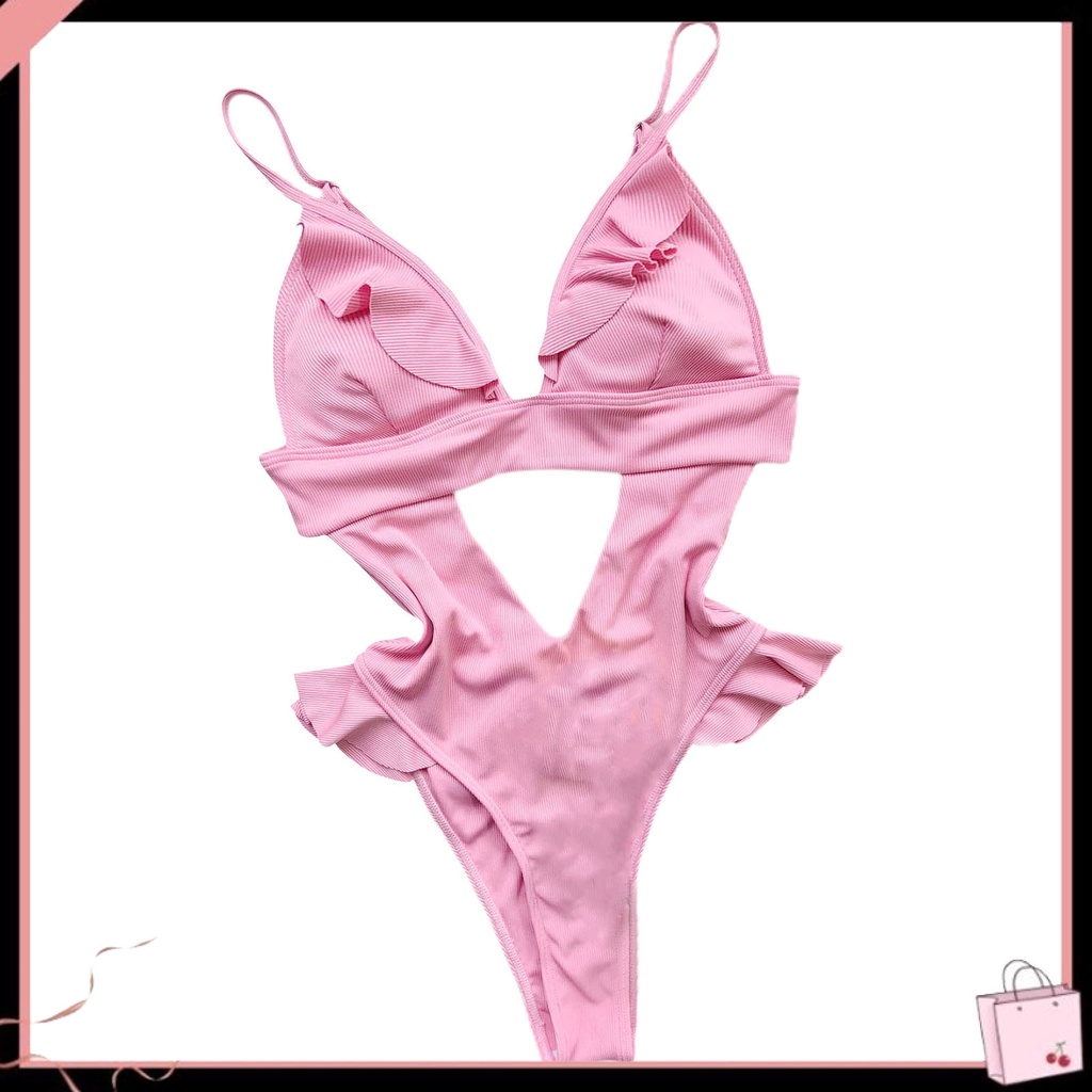 {Soltweter} Bộ Đồ Bơi Áo Liền Quần Lưng Cao Hở Lưng Cắt May Quyến Rũ Dành Cho Nữ Đi Bơi