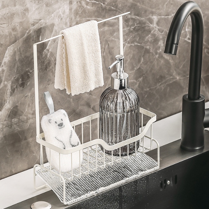 Giá Đỡ Bọt Biển Rửa Chén Bằng Thép Không Gỉ 304 Cao Cấp