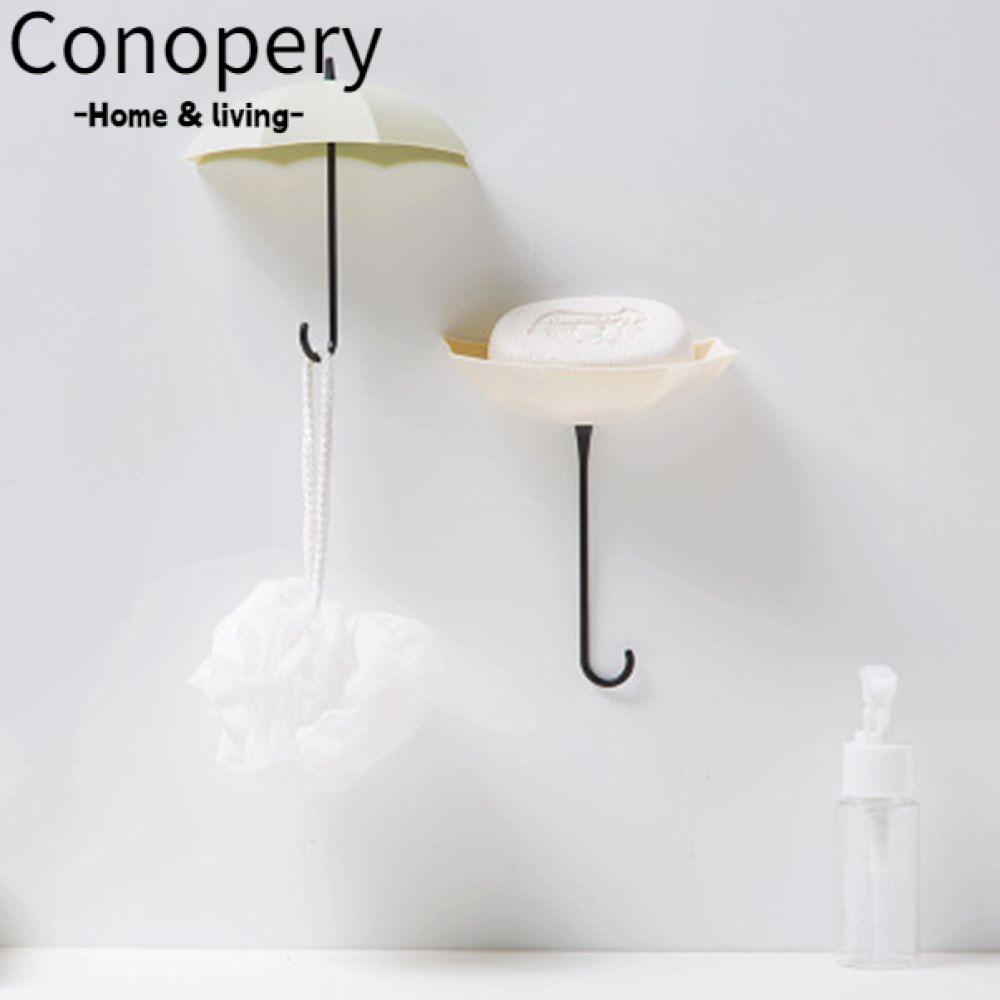 CONOPERY Set 3 Móc Treo Đồ Dán Tường Hình Cây Dù