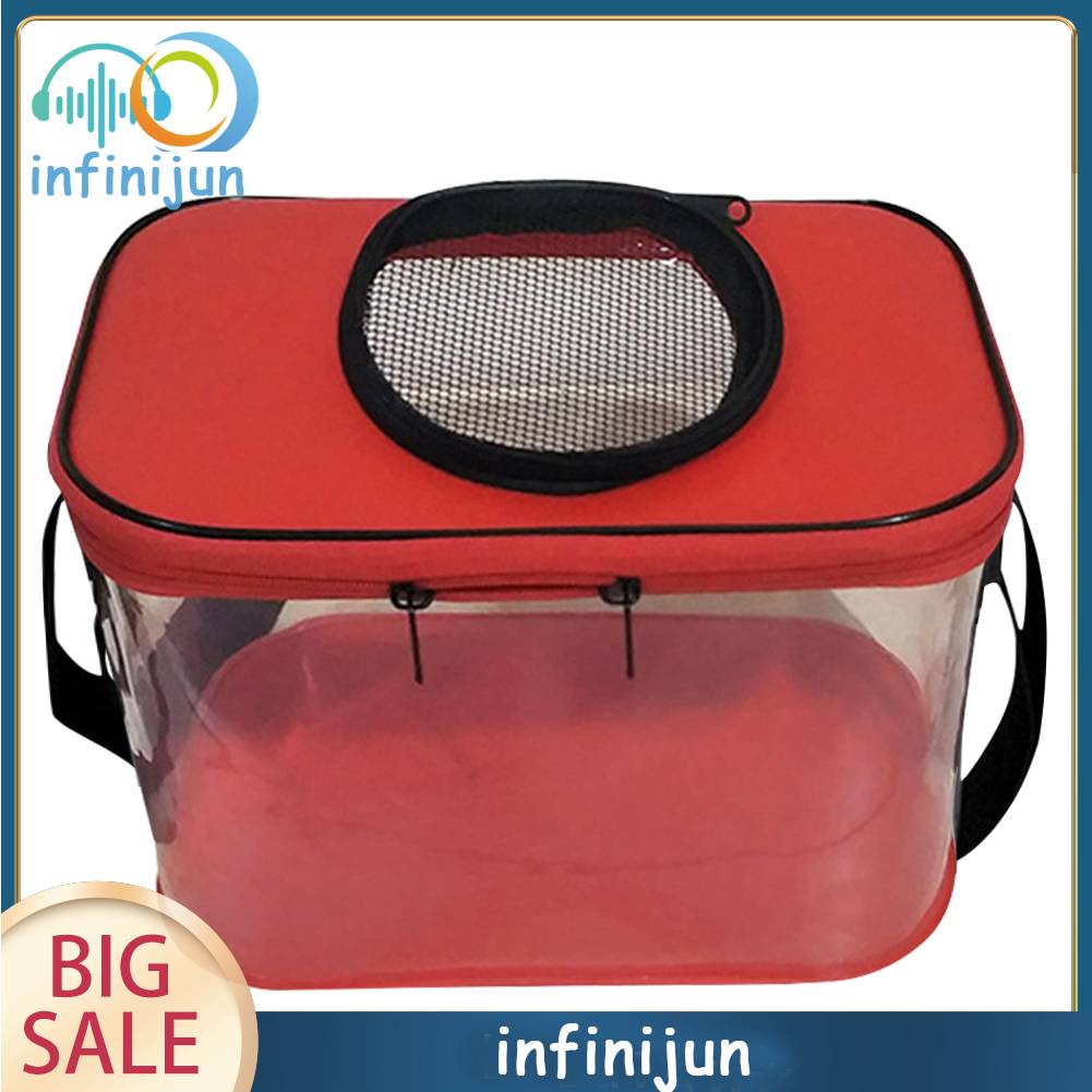 Xô Đựng Cá Bằng EVA Trong Suốt Thoáng Khí Có Thể Gấp Gọn Tiện Dụng