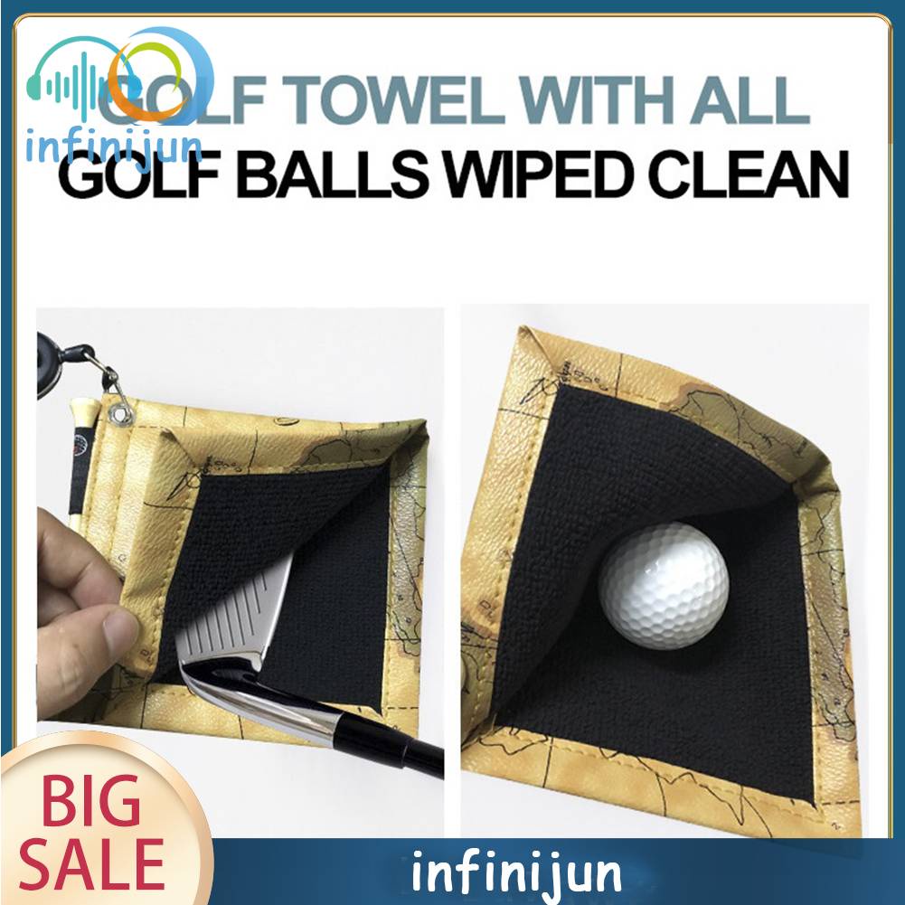 Khăn Lau Bóng Golf Bằng PU Hình Vuông