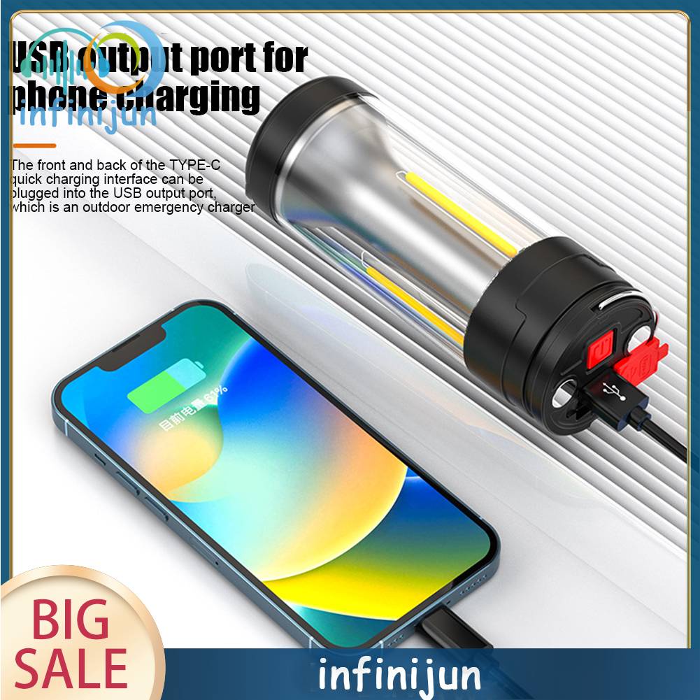 Đèn LED Cắm Trại 4 Chế Độ 350LM 2000mAh