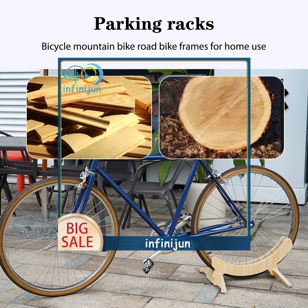 Giá Đỡ Xe Đạp Bằng Gỗ Có Thể Gấp Gọn Tiện Dụng