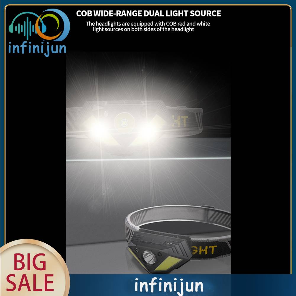 Đèn Pin Đeo Trán Đa Năng XPG + 2 * COB Led