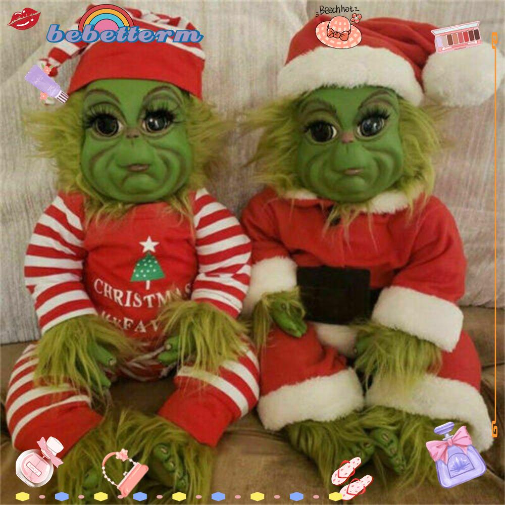BEBETTERM Búp Bê Grinch Trang Trí Tiệc Giáng Sinh