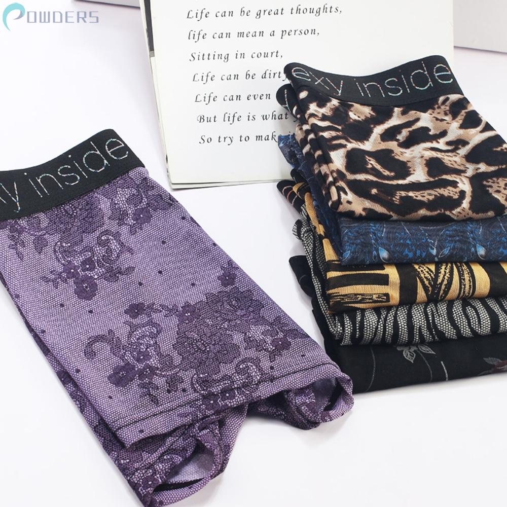 Quần Lót Lụa Nylon In Họa Tiết Thời Trang Cho Nam
