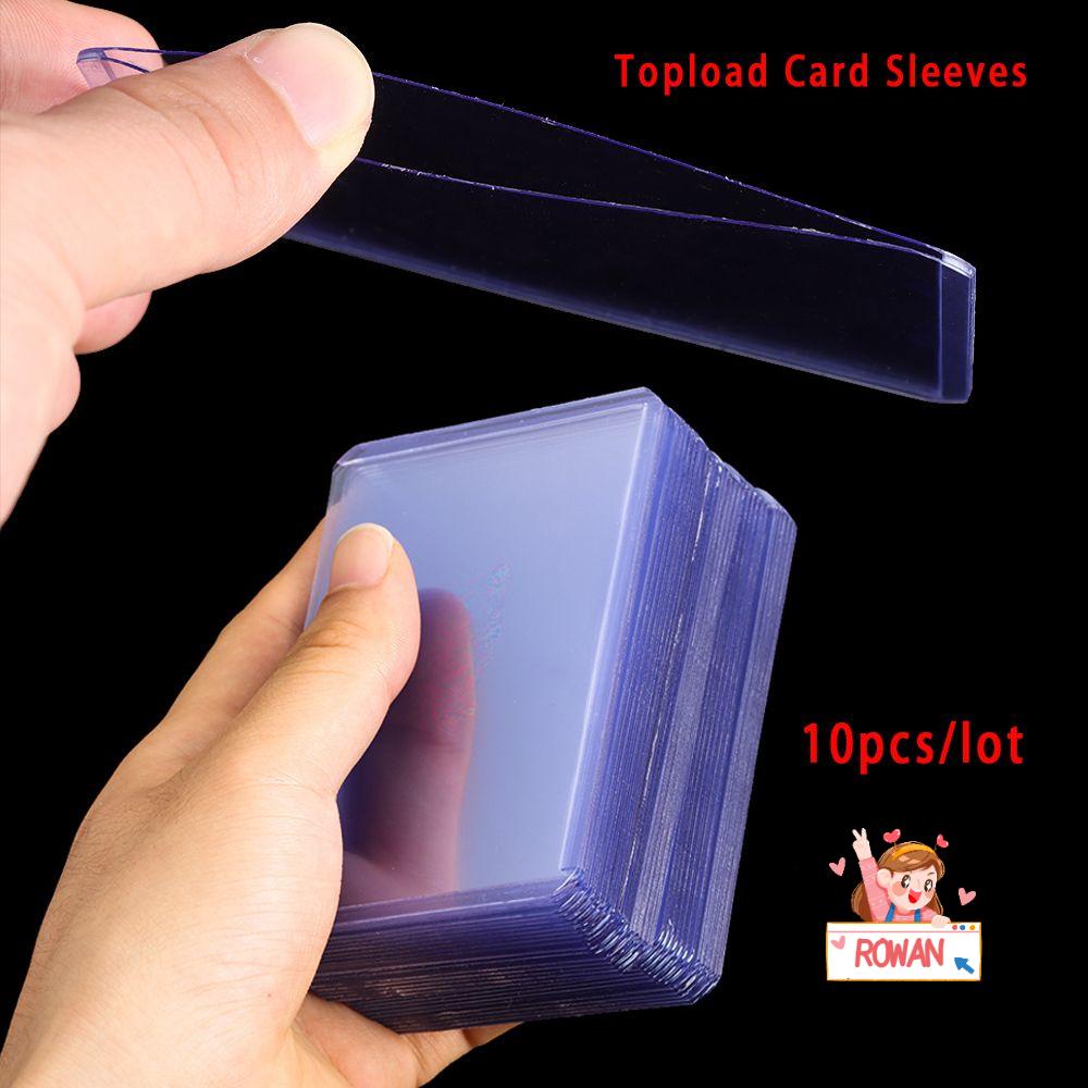 ROWANS Set 10 Vỏ Nhựa Trong Suốt Bọc Thẻ Chơi Bóng Rổ