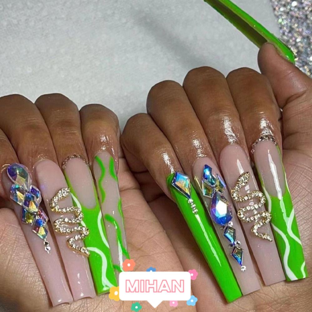 MIHAN1 Set 24 Móng Tay Giả DIY MIHAN1