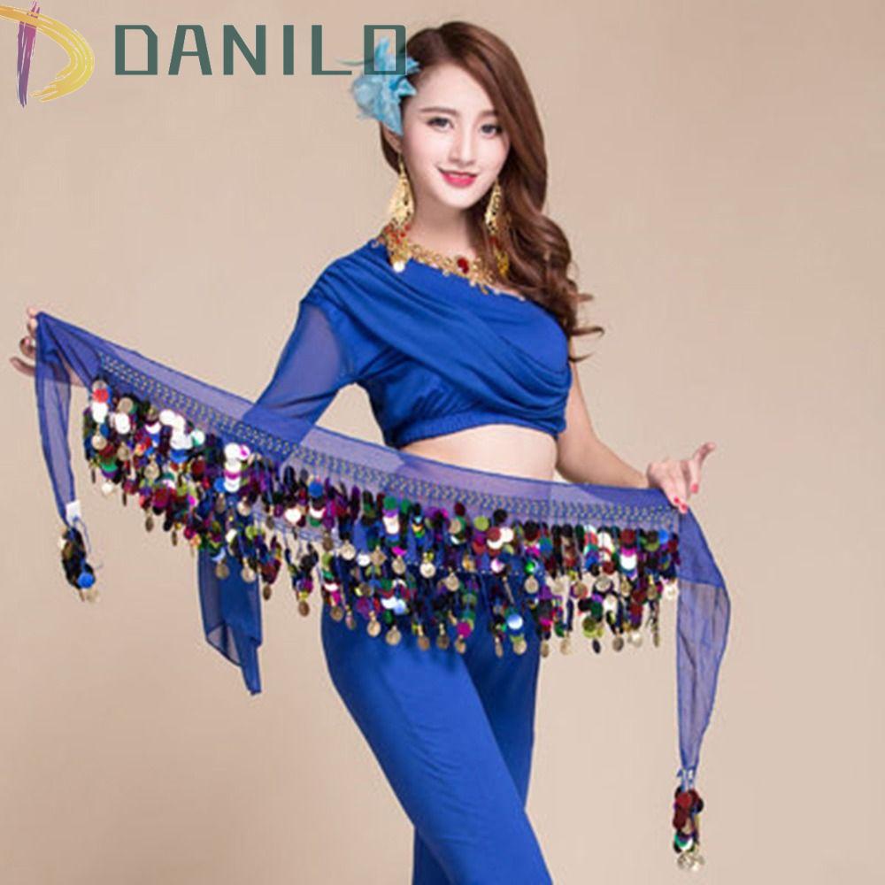 DANILO Thắt Lưng Dây Xích Nhiều Màu Dùng Múa Bụng Thời Trang Cho Nữ