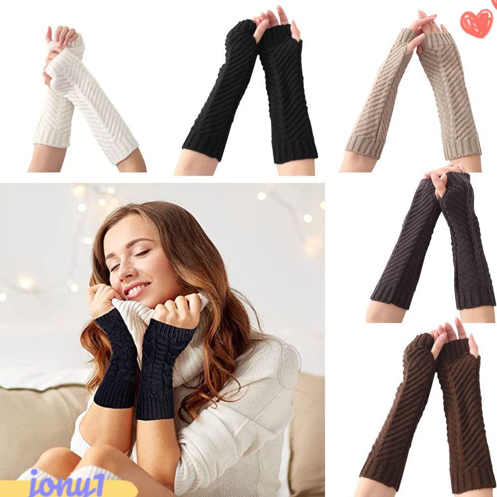 JONYE Đôi Găng Tay Giữ Ấm Cảm Ứng Màn Hình Cho Nữ