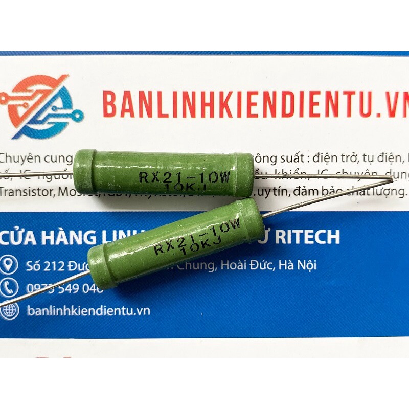 [Combo 5 chiếc] RX21-10W 10K Điện trở cuộn dây 10K 10W