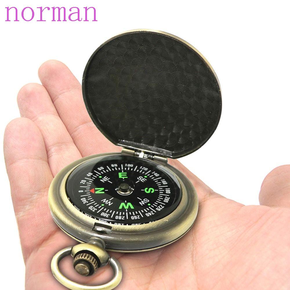 NORMAN La Bàn Dạng Đồng Hồ Lật Thiết Kế Tinh Xảo Cổ Điển Cho Hoạt Động Ngoài Trời