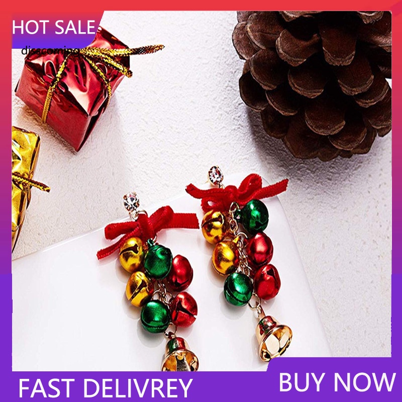 Đầm Nữ Kiểu Dáng Thời Trang Thanh Lịch| Đôi Khuyên Tai Hình Chuông Giáng Sinh Thời Trang Cho Nữ