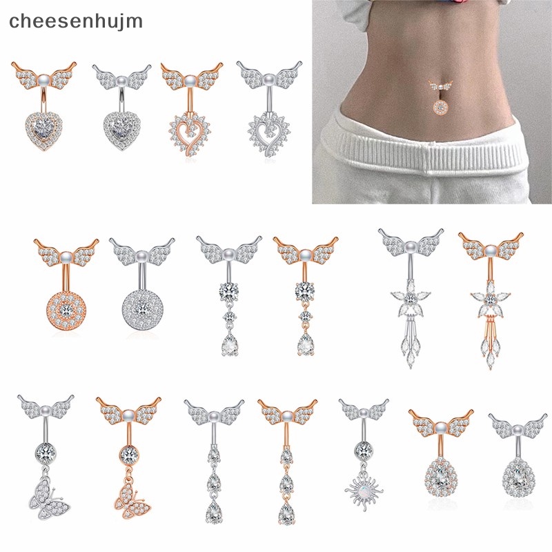 Khuyên Rốn Hình Cánh Bướm Đính Đá Thời Trang Cho Nữ