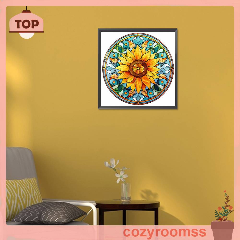 Tranh Đính Đá Kim Cương Toàn Bộ 5D DIY Hình Vẽ Hoa Hướng Dương