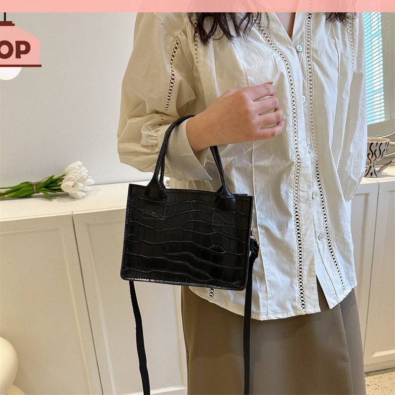 Túi Xách Da PU Họa Tiết Vân Đá Thanh Lịch Cho Nữ