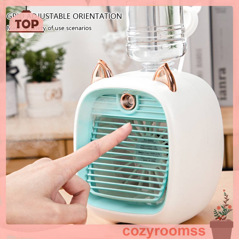 Quạt Điều Hòa Để Bàn 3 Tốc Độ Mini 1200mAh Có Thể Điều Chỉnh